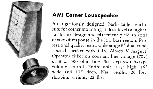 AMI EX-300 Corner Speaker